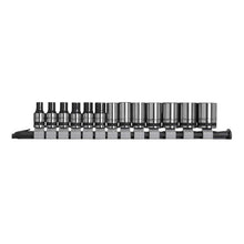 Load image into Gallery viewer, Sealey Socket Set 13pc 1/4" Drive Metric - Black Series (Premier)