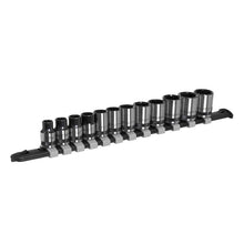 Load image into Gallery viewer, Sealey Socket Set 12pc 3/8" Drive Metric - Black Series (Premier)