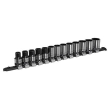 Load image into Gallery viewer, Sealey Socket Set 13pc 1/2" Drive Metric - Black Series (Premier)