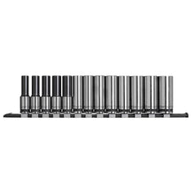 Load image into Gallery viewer, Sealey Socket Set Deep 13pc 1/2" Drive Metric - Black Series (Premier)