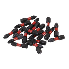 Load image into Gallery viewer, Sealey Pozi #2 Impact Power Tool Bits 25mm - 20pc (Premier)