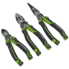 Load image into Gallery viewer, Sealey Pliers Set 3pc High Leverage - Hi-Vis Green (Premier)