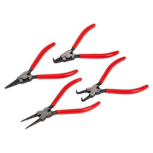 Load image into Gallery viewer, Sealey Circlip Pliers Set 180mm 4pc (Vinyl Grip) (Premier)