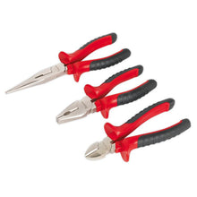 Load image into Gallery viewer, Sealey Pliers Set 3pc Anti-Slip (Premier)