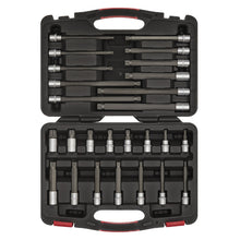 Load image into Gallery viewer, Sealey Spline Socket Bit Set 26pc 3/8" Drive - Platinum Series (Premier)
