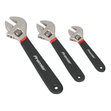 Load image into Gallery viewer, Sealey Adjustable Wrench Set 3pc Ni-Fe Finish (Premier)
