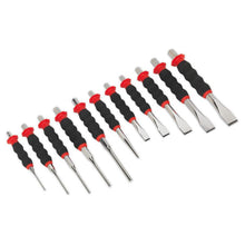 Load image into Gallery viewer, Sealey Sheathed Punch and Chisel Set 11pc (Premier)