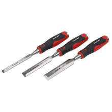 Load image into Gallery viewer, Sealey Hammer-Thru Wood Chisel 3pc Set (Premier)