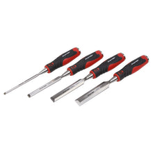 Load image into Gallery viewer, Sealey Hammer-Thru Wood Chisel 4pc Set (Premier)