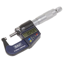 Load image into Gallery viewer, Sealey Digital External Micrometer 0-25mm (0-1")