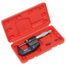 Load image into Gallery viewer, Sealey Digital External Micrometer 0-25mm (0-1")