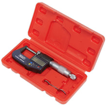 Load image into Gallery viewer, Sealey Digital External Micrometer 0-25mm (0-1")
