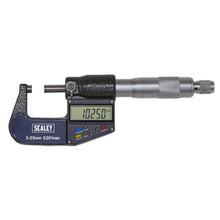 Load image into Gallery viewer, Sealey Digital External Micrometer 0-25mm (0-1")