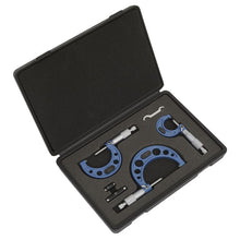 Load image into Gallery viewer, Sealey Micrometer Set 3pc Metric