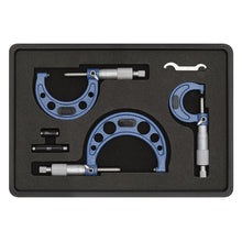 Load image into Gallery viewer, Sealey Micrometer Set 3pc Metric