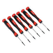 Load image into Gallery viewer, Sealey Precision Screwdriver Set 6pc