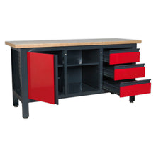 Load image into Gallery viewer, Sealey Workstation, 3 Drawers, 1 Cupboard & Open Storage