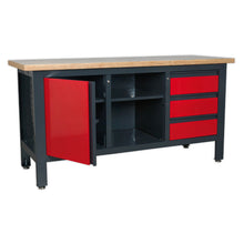 Load image into Gallery viewer, Sealey Workstation, 3 Drawers, 1 Cupboard & Open Storage