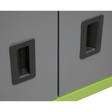 Load image into Gallery viewer, Sealey Topchest, Mid-Box & Rollcab, 9 Drawer Stack - Hi-Vis Green