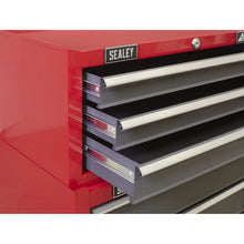 Load image into Gallery viewer, Sealey Mid-Box 3 Drawer Ball-Bearing Slides - Red/Grey