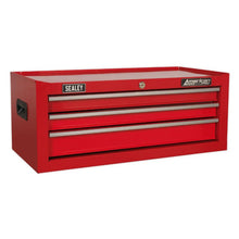 Load image into Gallery viewer, Sealey Mid-Box 3 Drawer Ball-Bearing Slides - Red (AP223)