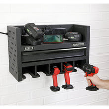 Load image into Gallery viewer, Sealey Power Tool Storage Rack, Drawer & Power Strip