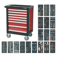 Load image into Gallery viewer, Sealey Rollcab 8 Drawer Ball-Bearing Slides & 707pc Tool Kit (Premier)