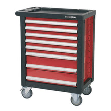 Load image into Gallery viewer, Sealey Topchest & Rollcab Combination 14 Drawer Ball-Bearing Slides - Red/Grey & 1233pc Tool Kit (Premier)