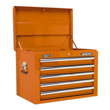 Load image into Gallery viewer, Sealey Toolchest Combination 14 Drawer Ball-Bearing Slides - Orange & 446pc Tool Kit (Premier)