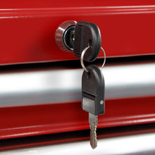 Load image into Gallery viewer, Sealey Topchest 5 Drawer Ball-Bearing Slides (45mm) - Red (Cylinder Lock)