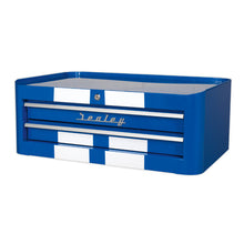 Load image into Gallery viewer, Sealey Mid-Box 2 Drawer Retro Style - Blue, White Stripes
