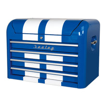 Load image into Gallery viewer, Sealey Topchest 4 Drawer Retro Style - Blue, White Stripes