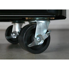 Load image into Gallery viewer, Sealey Retro Style Topchest, Mid-Box & Rollcab Combination 10 Drawer Black, Red Anodised Drawer Pulls