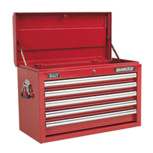 Load image into Gallery viewer, Sealey Topchest & Rollcab Combination 10 Drawer Ball-Bearing Slides - Red & 148pc Tool Kit