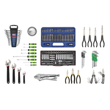 Load image into Gallery viewer, Sealey Topchest 10 Drawer Ball-Bearing Slides - Black & 140pc Tool Kit