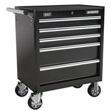 Load image into Gallery viewer, Sealey Topchest & Rollcab Combination 10 Drawer Ball-Bearing Slides - Black & 148pc Tool Kit