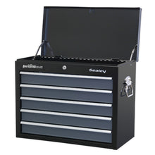 Load image into Gallery viewer, Sealey Topchest 5 Drawer Ball-Bearing Slides - Black/Grey (Siegen)
