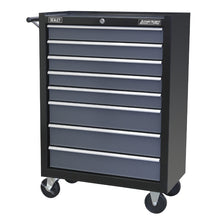 Load image into Gallery viewer, Sealey Rollcab 8 Drawer Ball-Bearing Slides Black/Grey (Siegen)