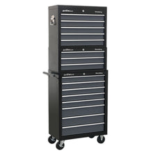 Load image into Gallery viewer, Sealey Toolchest Combination 16 Drawer Ball-Bearing Slides - Black/Grey (Siegen)