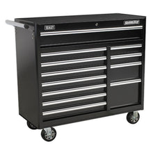 Load image into Gallery viewer, Sealey Rollcab 12 Drawer Heavy-Duty Ball-Bearing Slides Black