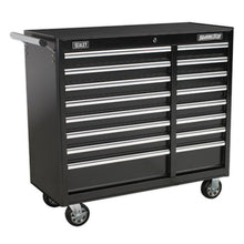 Load image into Gallery viewer, Sealey Rollcab 16 Drawer Heavy-Duty Ball-Bearing Slides Black