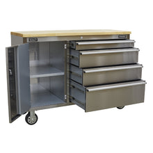Load image into Gallery viewer, Sealey Mobile Stainless Steel Tool Cabinet 4 Drawer