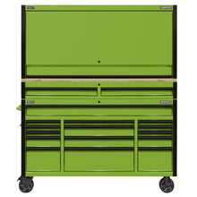 Load image into Gallery viewer, Sealey 15 Drawer 1549mm Mobile Trolley, Wooden Worktop, Hutch, 2 Drawer Riser