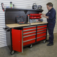 Load image into Gallery viewer, Sealey Mobile Workstation 10 Drawer Backboard