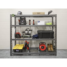 Load image into Gallery viewer, Sealey Heavy-Duty Racking Unit, 4 Mesh Shelves 640kg Capacity Per Level 1956mm