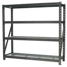 Load image into Gallery viewer, Sealey Heavy-Duty Racking Unit, 4 Mesh Shelves 640kg Capacity Per Level 1956mm