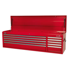 Load image into Gallery viewer, Sealey Topchest 10 Drawer Ball-Bearing Slides Heavy-Duty 1655mm - Red