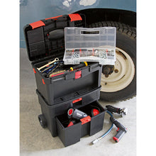 Load image into Gallery viewer, Sealey Mobile Toolbox, Tote Tray & Removable Assortment Box