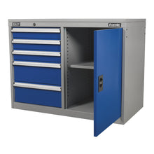 Load image into Gallery viewer, Sealey Industrial Cabinet/Workstation 5 Drawer & 1 Shelf Locker