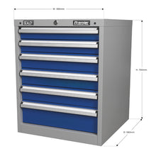 Load image into Gallery viewer, Sealey Cabinet Industrial 6 Drawer (API5656)